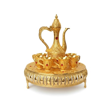 طقم زمزم مع قاعدة ذهبي