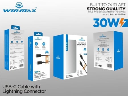 بكج فيش بقوة ٦٥ واط مع 8 كيابل بطول متر من winmax