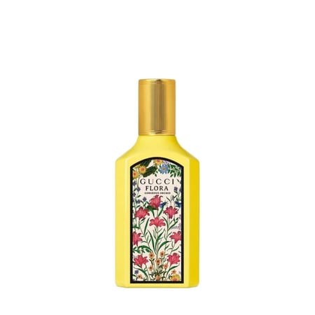 مجموعة قوتشي الزاهية (٤ قطع اصليه) / (شنطة + روج+ماسكارا+عطر)