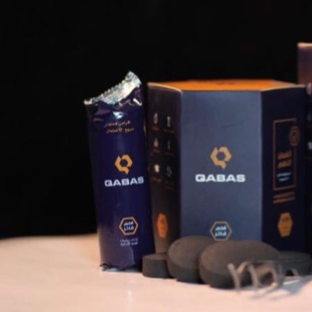 بوكس فحم صديق للبيئة سريع الاشتعال 40 قرص + ملقط ستنستيل.