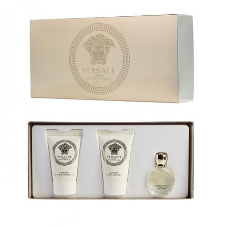 طقم فيرساتشي ايروس الذهبي مع كيس