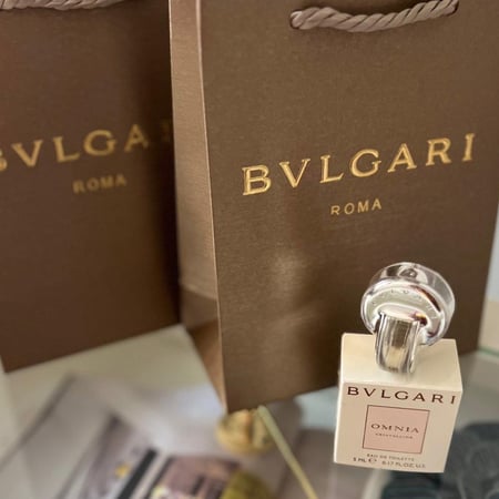 10 عطر بلغاري الاصلي ميني سكب مع كيس بلغاري