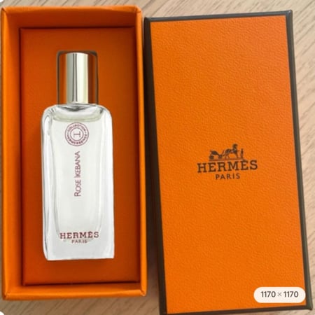 عطر ايرمز Rose Ikebana المركز 7.5 مل (بخاخ) في علبته الفخمه و شريط ايرمز