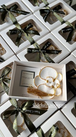 10 علبة الحجر العطري مع عطر فان كليف