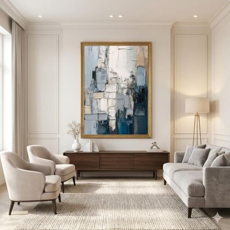 لوحة المربعات الزرقاء