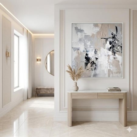 لوحة العاصفة البيضاء