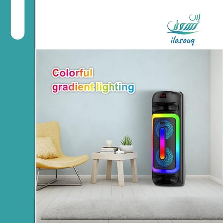 مكبر صوت بلوتوث بإضاءة متعددة الألوان من DLC