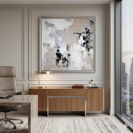 لوحة العاصفة البيضاء