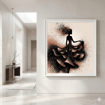 لوحة الراقصة الذهبية