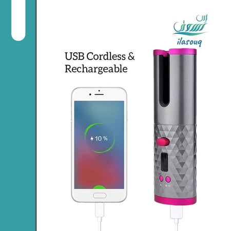 مجعد الشعر اللاسلكى قابل للشحن