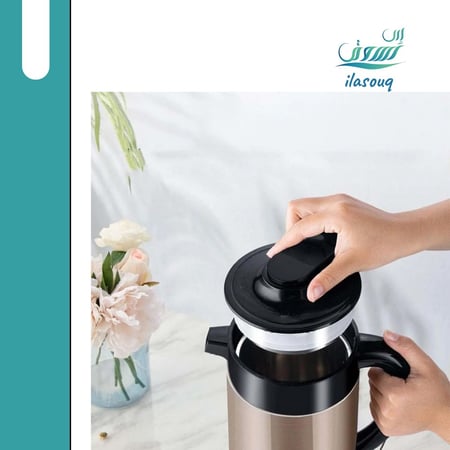 غلاية كهربائية مع ترمس 2 في 1