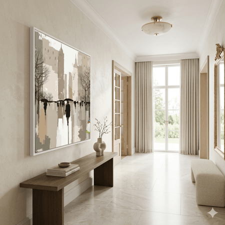 لوحة مدينة الضباب