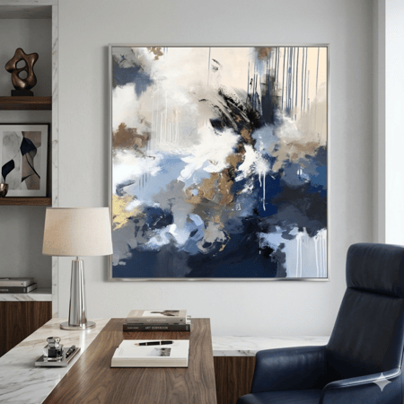 لوحة العاصفة الزرقاء