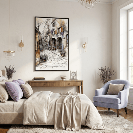 لوحة الزقاق القديم