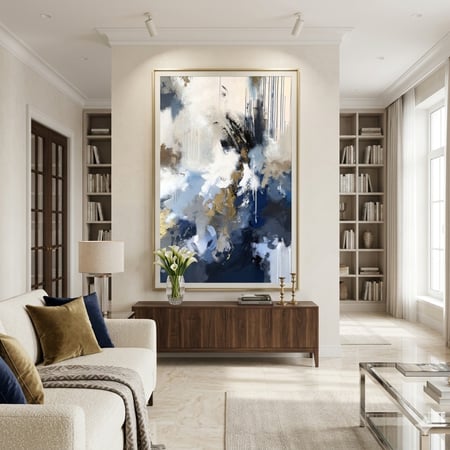 لوحة العاصفة الزرقاء