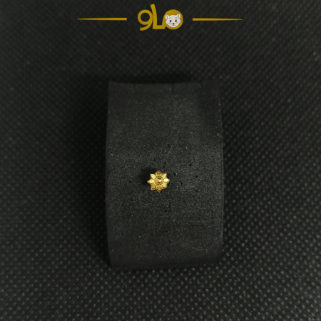 زمام بيرسينج ذهب عيار 18k نجمة سادة 2