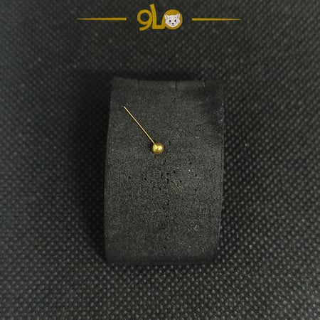 زمام بيرسينج ذهب عيار 18K كرة وسط