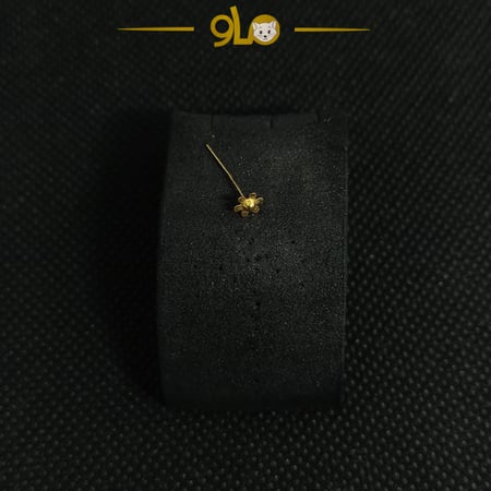 زمام بيرسينج ذهب وردة سادة 7