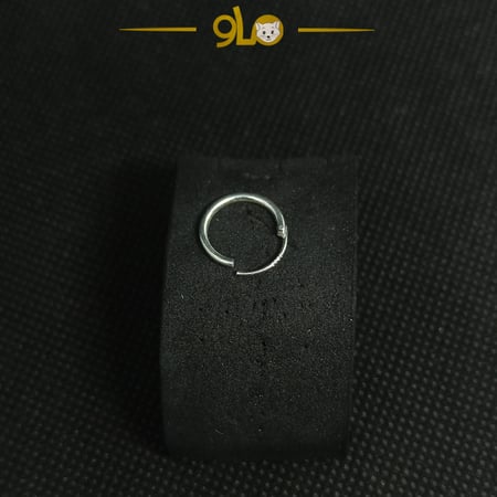 زمام بيرسينج فضة 925s دائري حلقة عريض