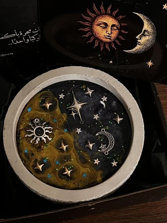 شمعة moon and sun