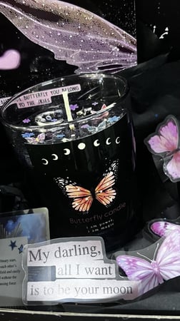 My butterfly candle