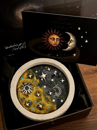 شمعة moon and sun