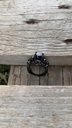 خاتم ( till death do us part ) فضه عيار 925