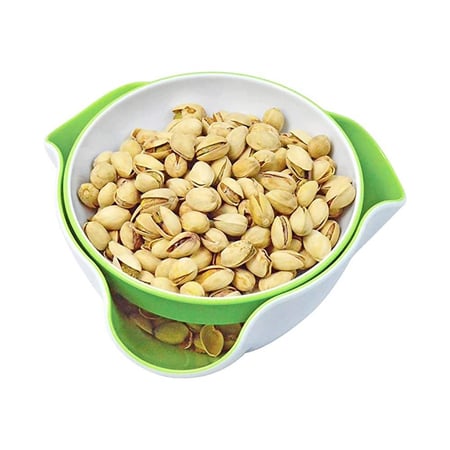 طبق مزودج للمكسرات والسناكس