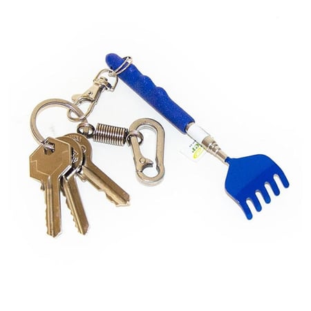 محكة ظهر قابلة للإطالة مزودة بحلقة مفاتيح