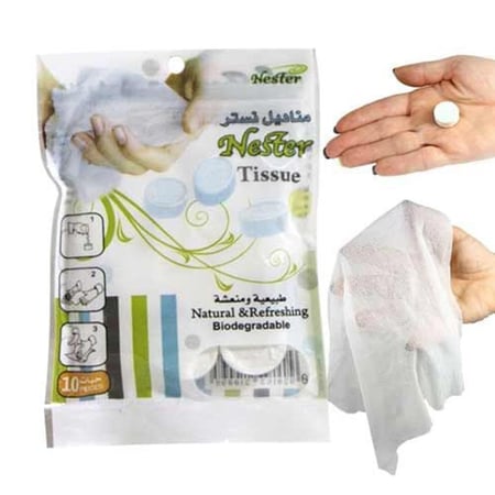 مناديل سحرية مضغوطة