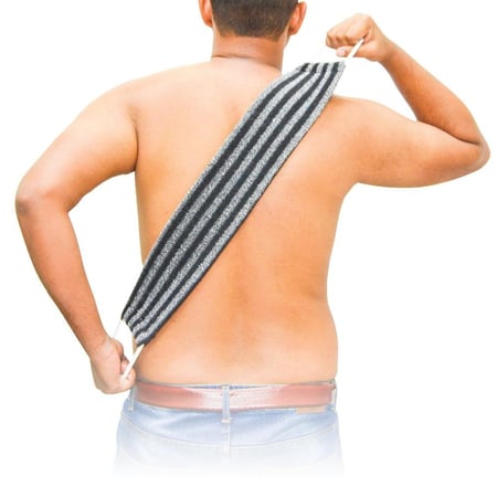 ليفه استحمام طويلة بمقبضين