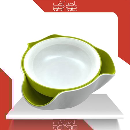 طبق مزودج للمكسرات والسناكس