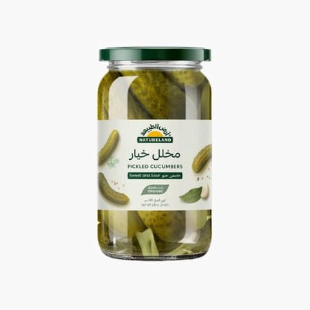 مخلل خيار  حامض حلو عضوي 680جم
