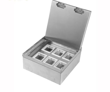 فيش ارضي دفن بلاط او خشب سلفر 20*20بوكس 6 وحدة