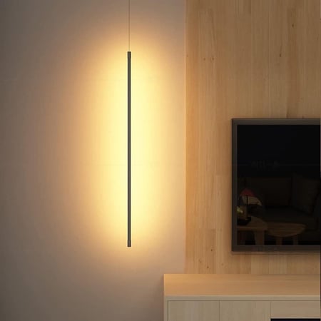 علاقي مودرن أسود 64 سم  موديل S P2024027   إضاءة سقف أنيقة ولمسة عصري