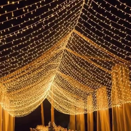 حبل زينة 50 متر 500 لمبة عادي اضاءة للزينة او الممرات والمناسبات