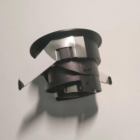 اطار عميق ضد التوهج المنيوم اسود داخلية سودا لامع 7 سم ضمان 3 سنوات