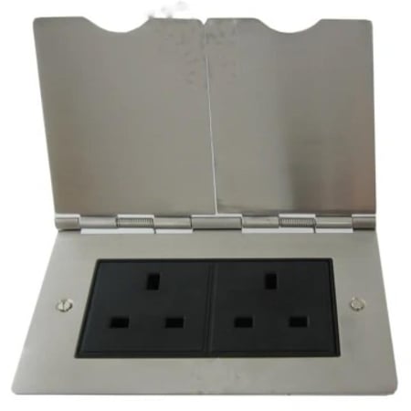 فيش ارضي بغطاء مفتوح مزوج  اس ستيل