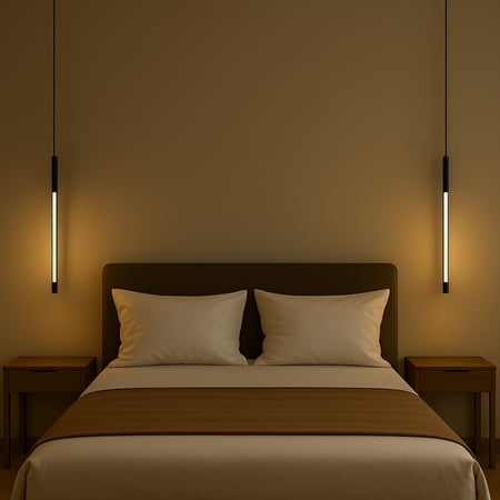 علاقي مودرن أسود 64 سم  موديل S P2024027   إضاءة سقف أنيقة ولمسة عصري