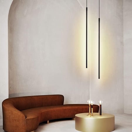 علاقي مودرن أسود 64 سم  موديل S P2024027   إضاءة سقف أنيقة ولمسة عصري