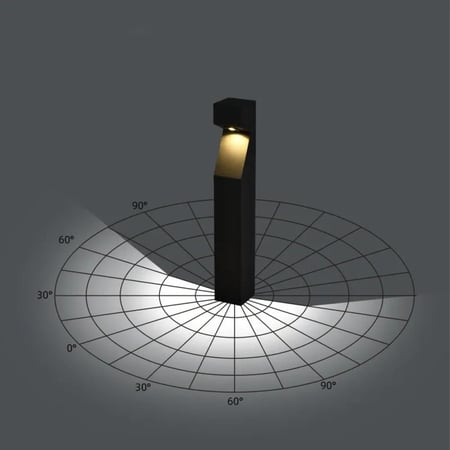 عمود حدائق بطول 60 سم GU10 المنيوم انارة ممرات ضمان 3 سنوات 2417