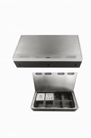 علبة افياش وتربروف 8 فيش مقاس 7*7 بلاط IP68 ارضية او خارجية اس تلس