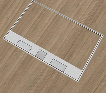 فيش ارضي دفن بلاط او خشب سلفر 20*20بوكس 6 وحدة