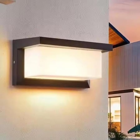 انارة جداري خارجي LED أسود بإضاءة صفراء 30 واط WL-18-1-30W