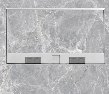 فيش ارضي دفن بلاط او خشب سلفر 20*20بوكس 6 وحدة