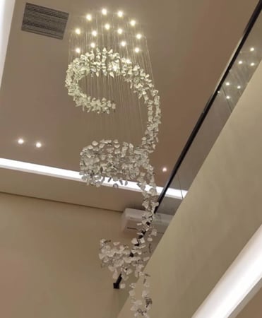 ثريا احجار تصميم درج 3 متر نزول بقطر 1 متر