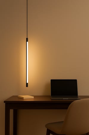 علاقي مودرن أسود 64 سم  موديل S P2024027   إضاءة سقف أنيقة ولمسة عصري