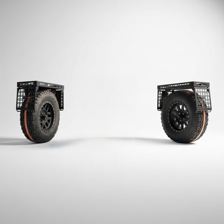 سلة الأمتعة على تاير السبير