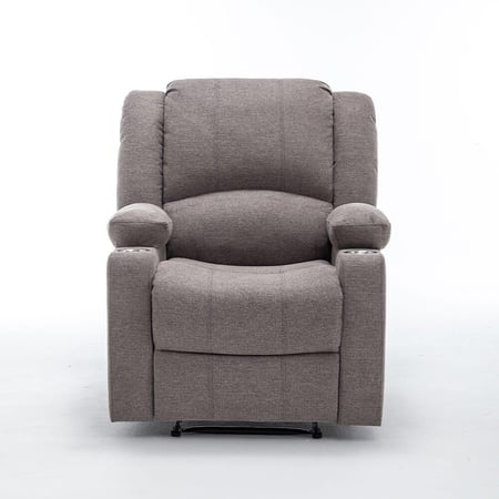 كرسي إسترخاء ثابت 8066 مع حامل أكواب رصاصي