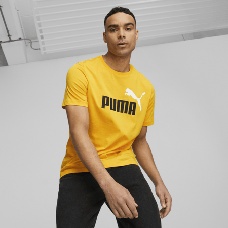 ESS+ 2 Col Logo Tee Yellow Sizzle